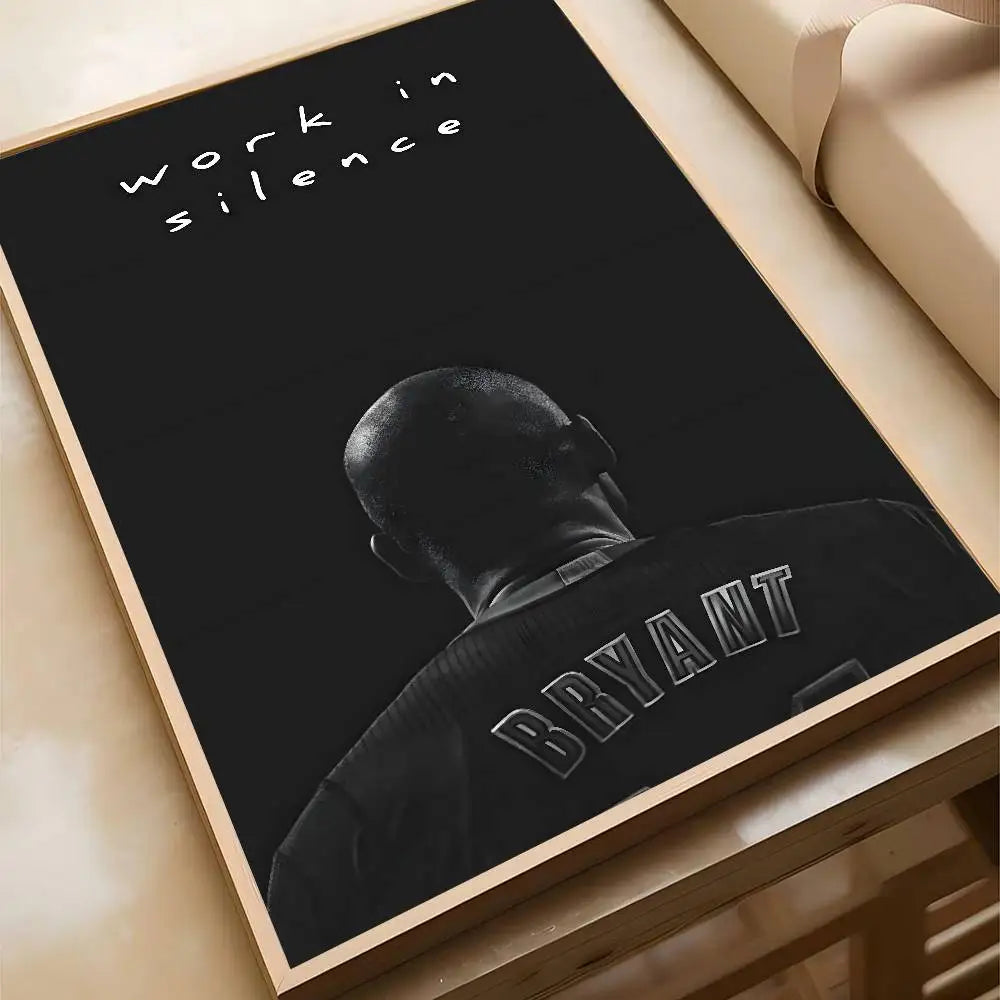 Black and White Sports Wall Art Prints Motivational Quote Posters for Teen Bedroom Gym Man Cave Home Decor