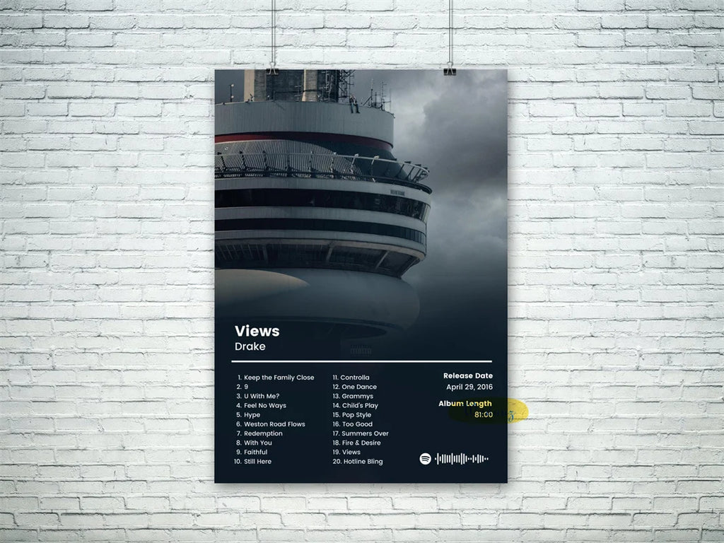 Pop Rapper Star Drake Pictures Hip Hop Music Album Cover Poster for Room Living Modern Canvas Painting Home Art Wall Decor Gift