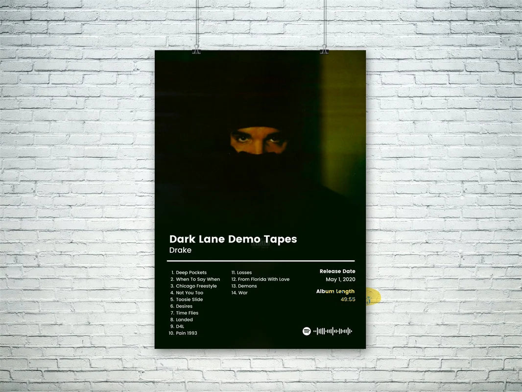 Pop Rapper Star Drake Pictures Hip Hop Music Album Cover Poster for Room Living Modern Canvas Painting Home Art Wall Decor Gift
