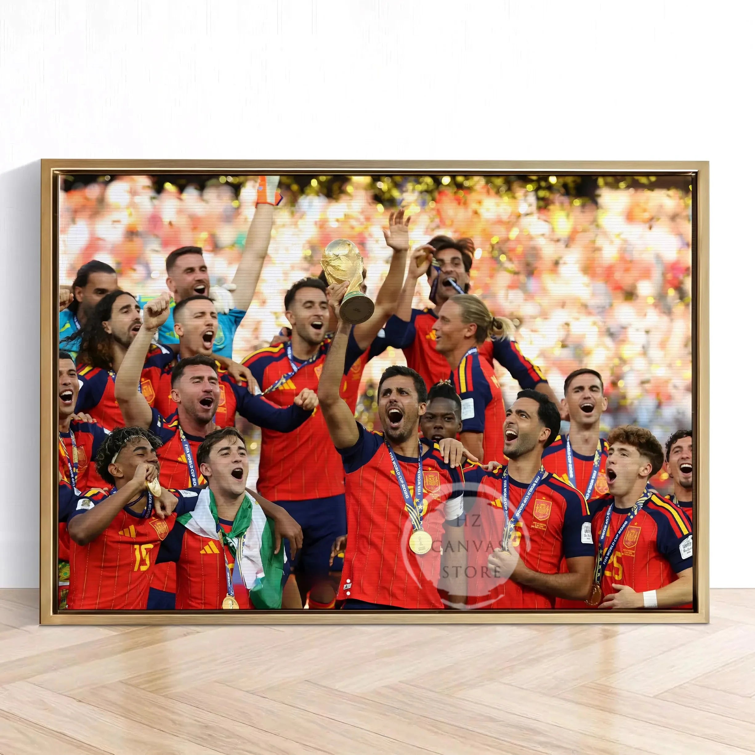 Football Player Canvas Poster Spain Soccer Vintage Wall Art Sports Room Bedroom Decor Home Gift Unframed Print for Men Boys Fans