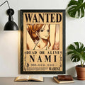 Anime One Piece Wanted Posters Canvas Painting Wall Art Luffy Sanji Chopper Robin Franky Print for Fan Room Decor