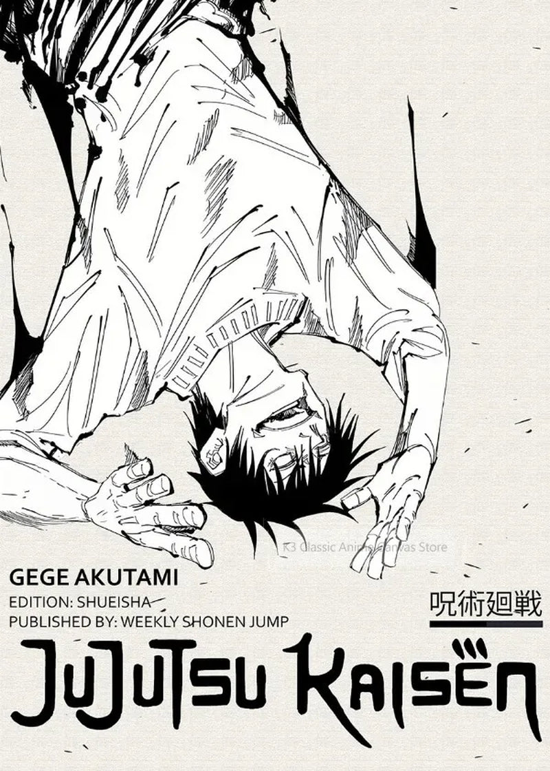 Popular Anime Posters Japanese Vagabond Jujutsu Kaisen Artwork Home Decor Minimalist Aesthetic Art Gift for Fan Canvas Painting