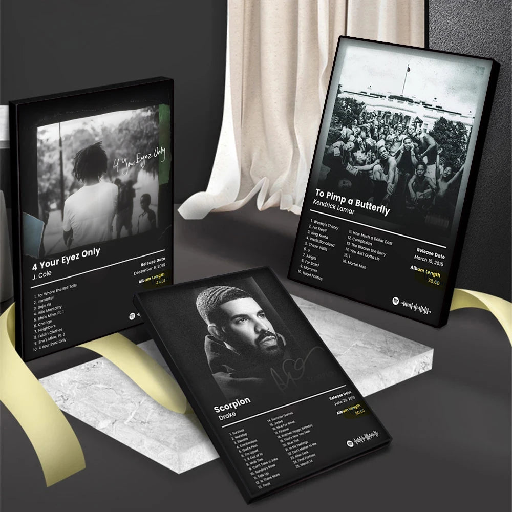 Pop Rapper Star Drake Pictures Hip Hop Music Album Cover Poster for Room Living Modern Canvas Painting Home Art Wall Decor Gift