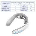 TENS Pulse Back Neck Massage 4 Models Electric Smart Shoulder Cervical Massager Muscle Beating Health Care Tool