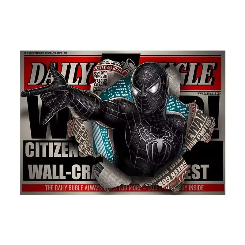Classic Marvel Superheroes Spider-Man Canvas Art Print for Modern Living Room Decor