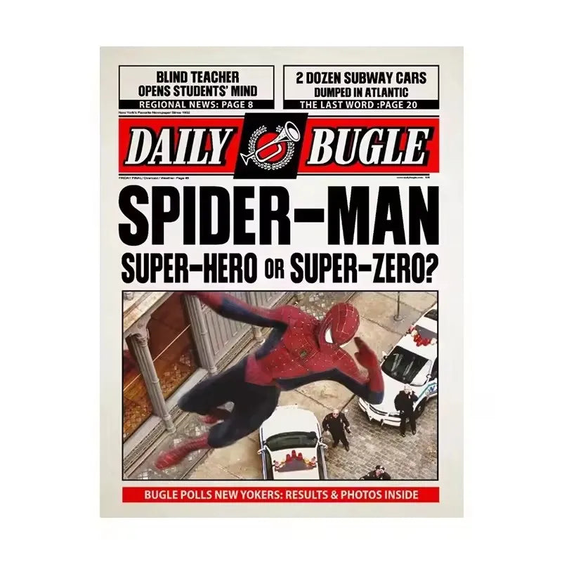 Classic Marvel Superheroes Spider-Man Canvas Art Print for Modern Living Room Decor