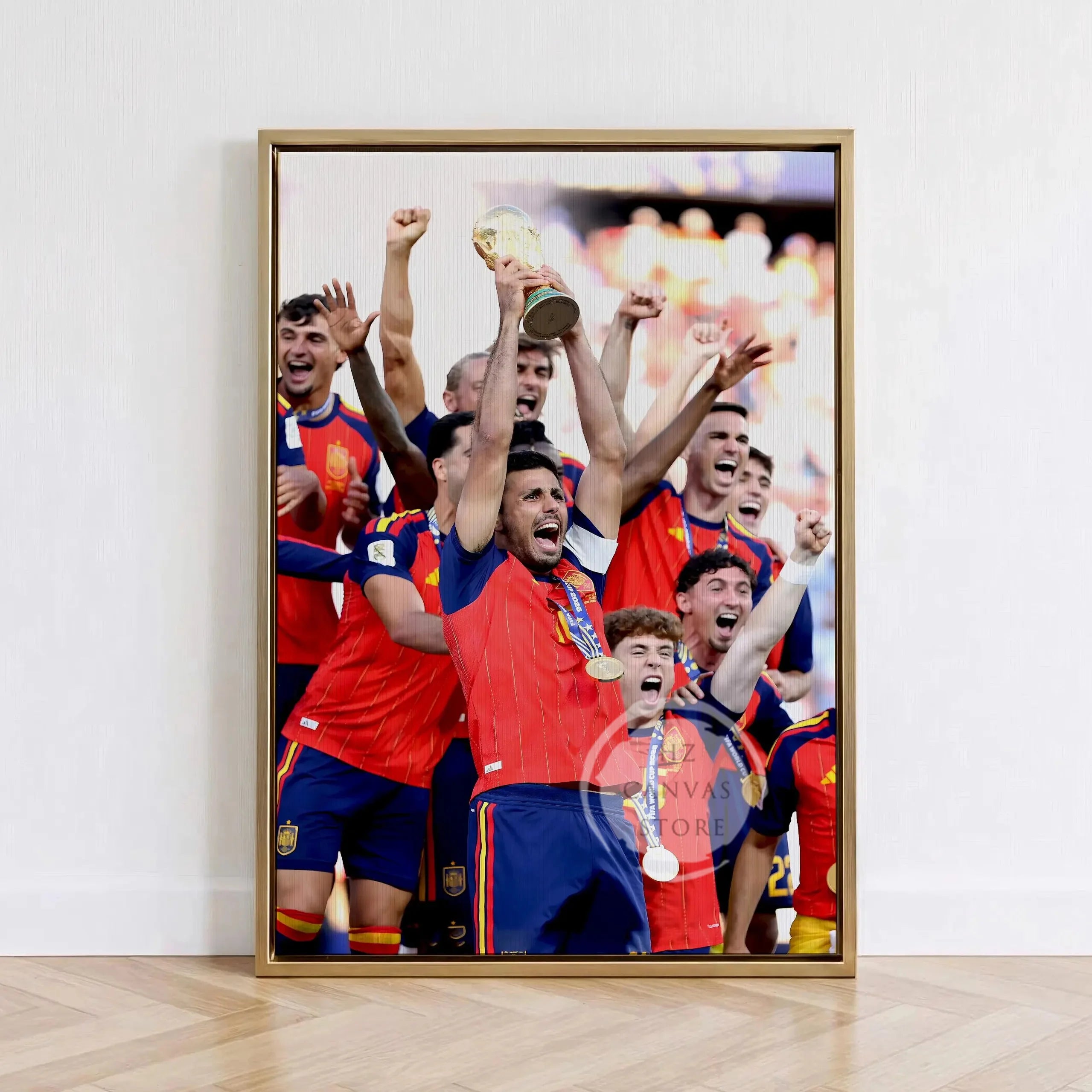 Football Player Canvas Poster Spain Soccer Vintage Wall Art Sports Room Bedroom Decor Home Gift Unframed Print for Men Boys Fans