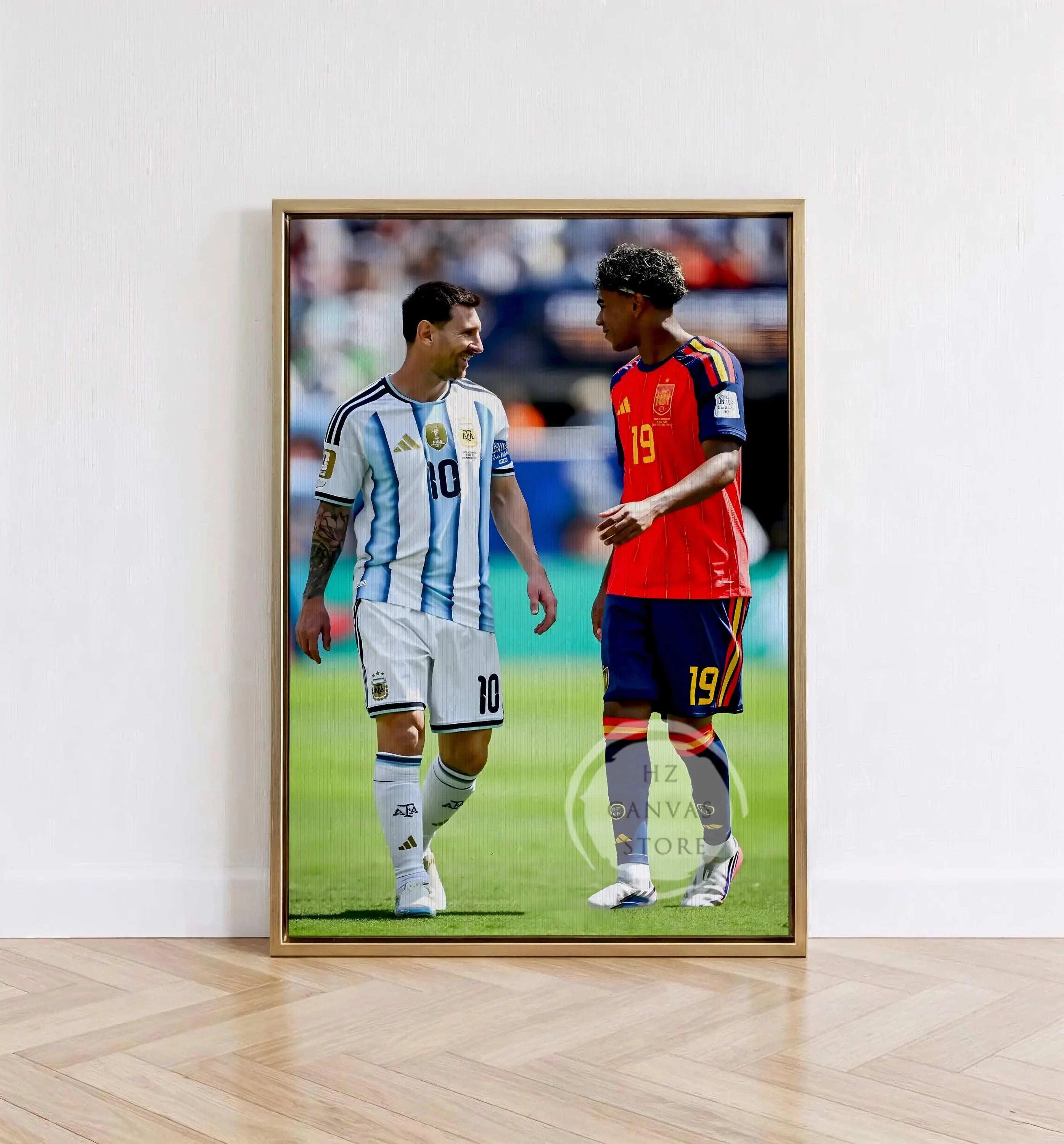 Football Player Canvas Poster Spain Soccer Vintage Wall Art Sports Room Bedroom Decor Home Gift Unframed Print for Men Boys Fans