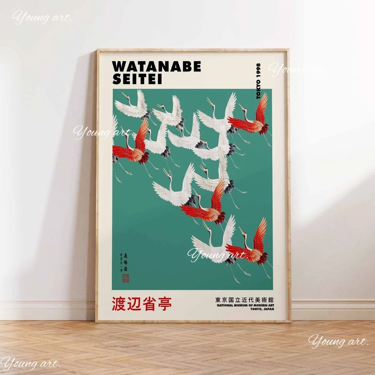 Japanese OKINAWA Koi Fish Flowers Trees Canvas Print Poster Japandi Vintage Travel Art Prints Bedroom Wall Art Home Decor Poster